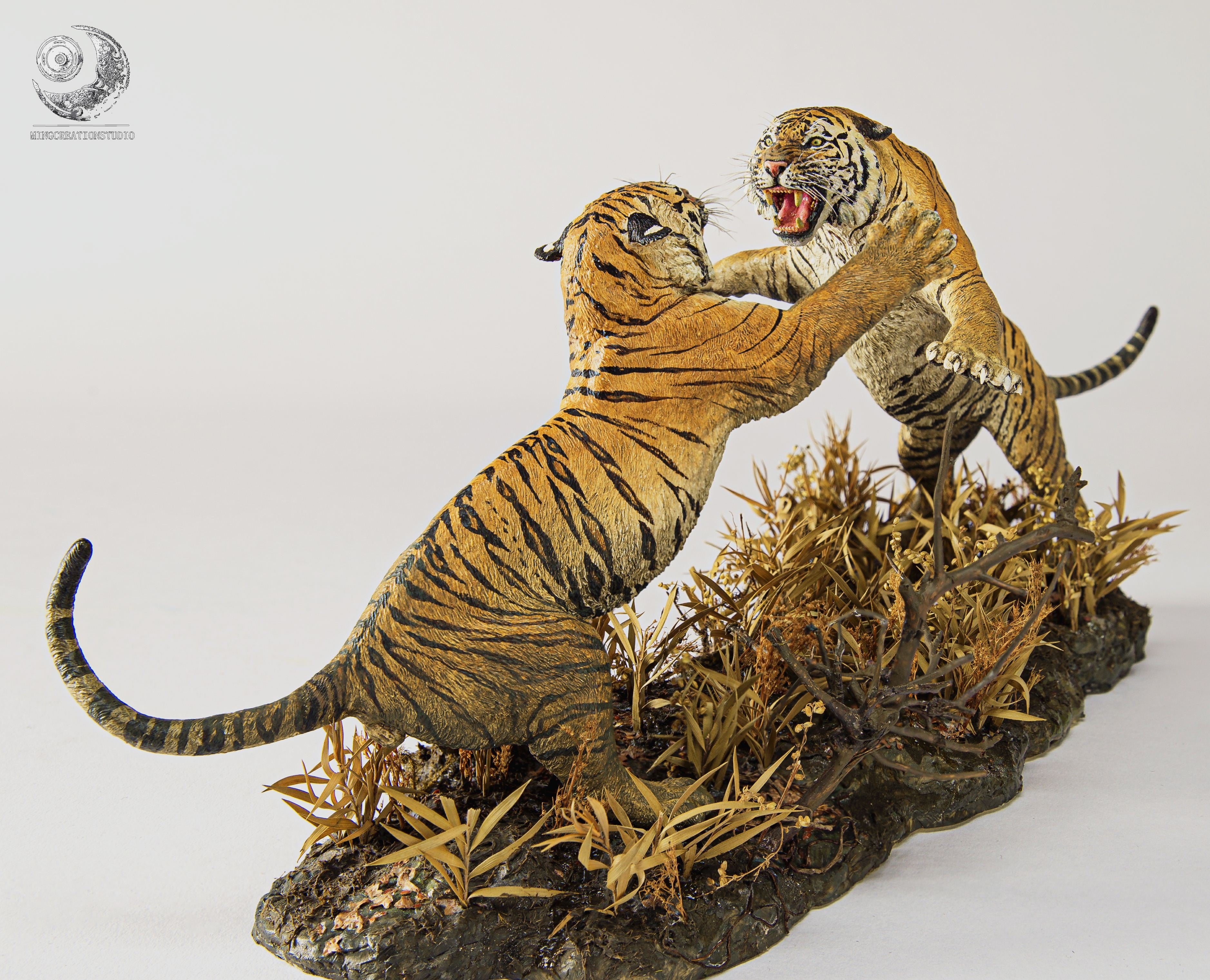 1:15 Barka VS Charger Tiger King Scene Model