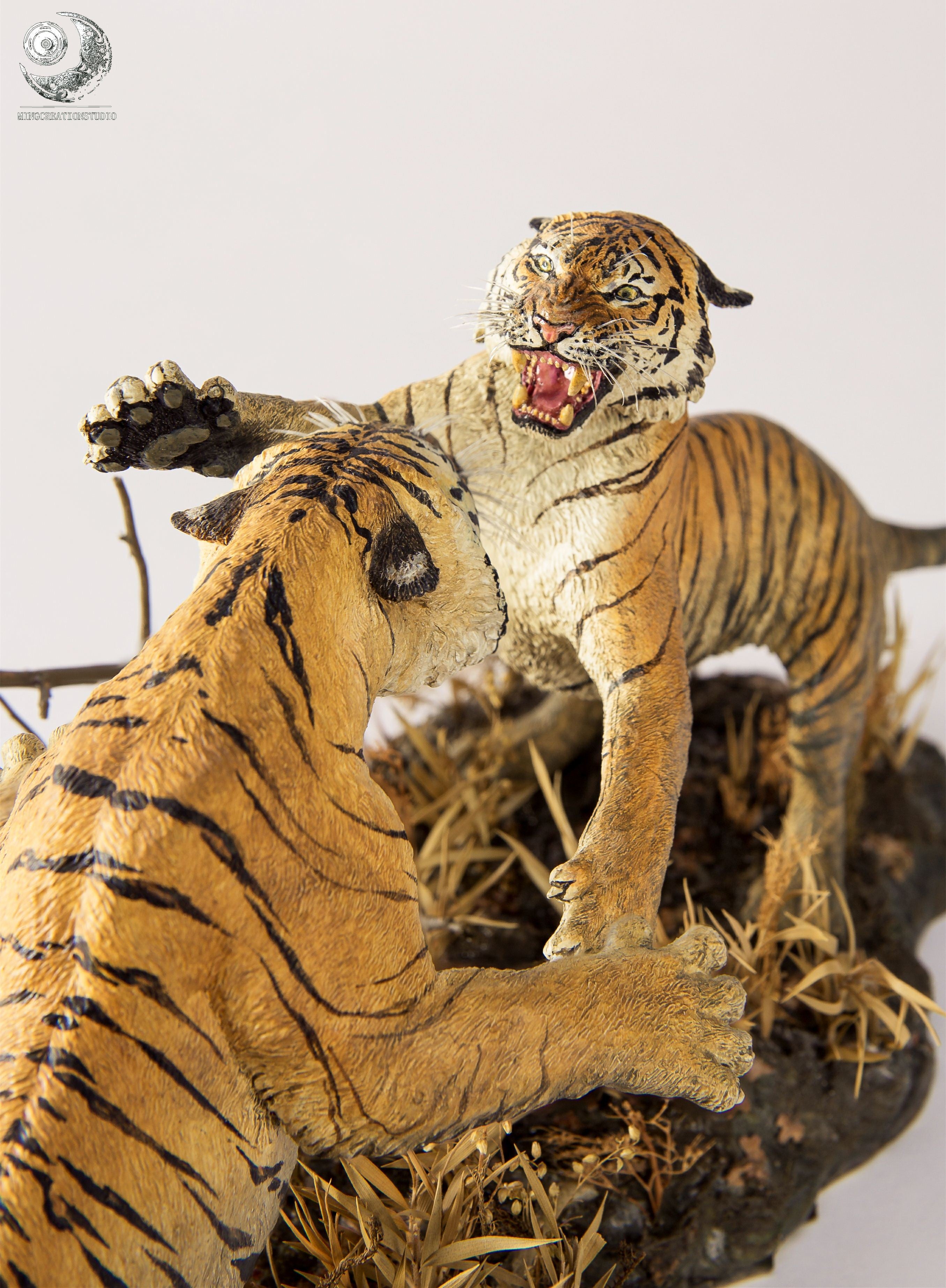 1:15 Barka VS Charger Tiger King Scene Model