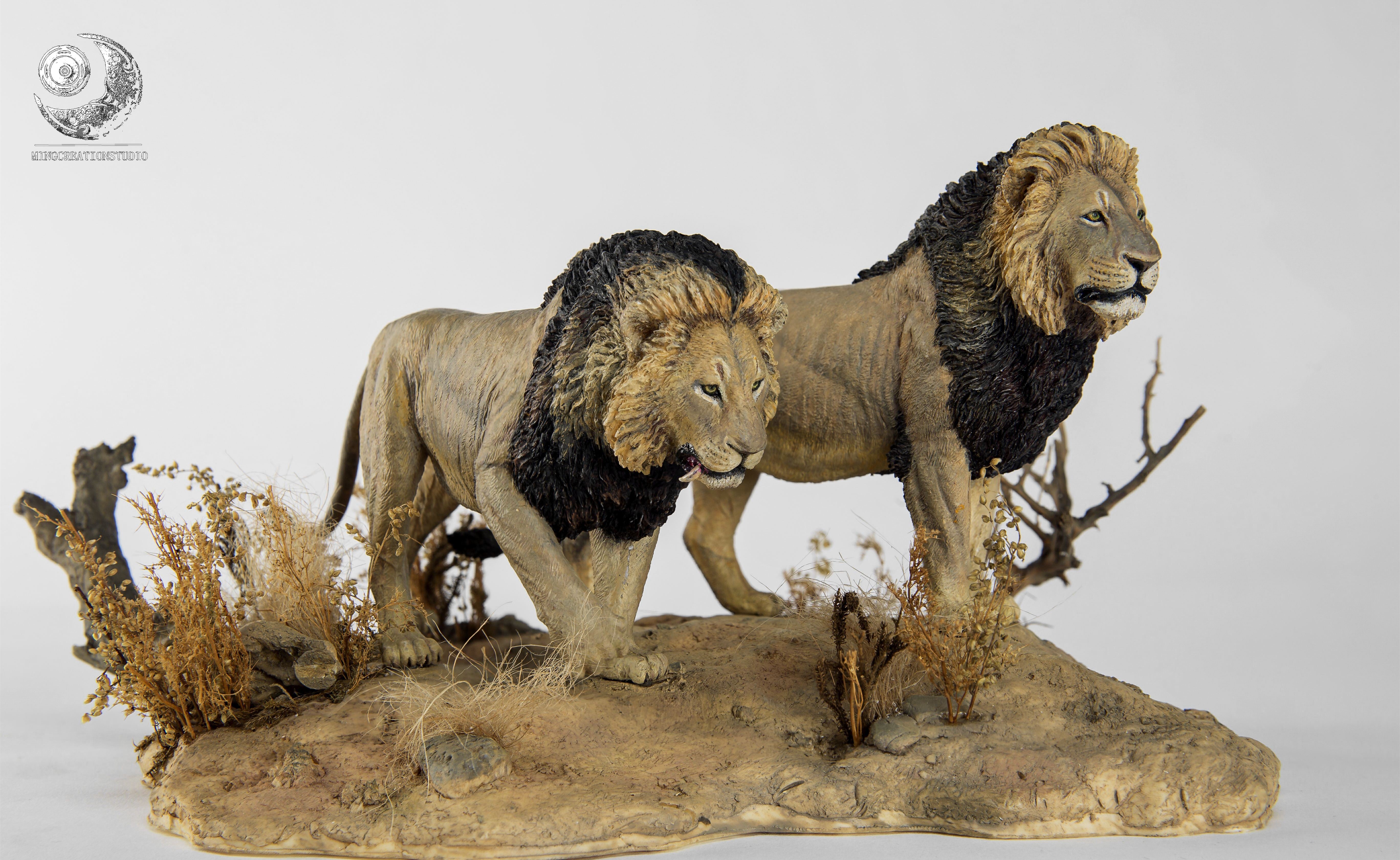 1:15 Charleston Lion Scene Model