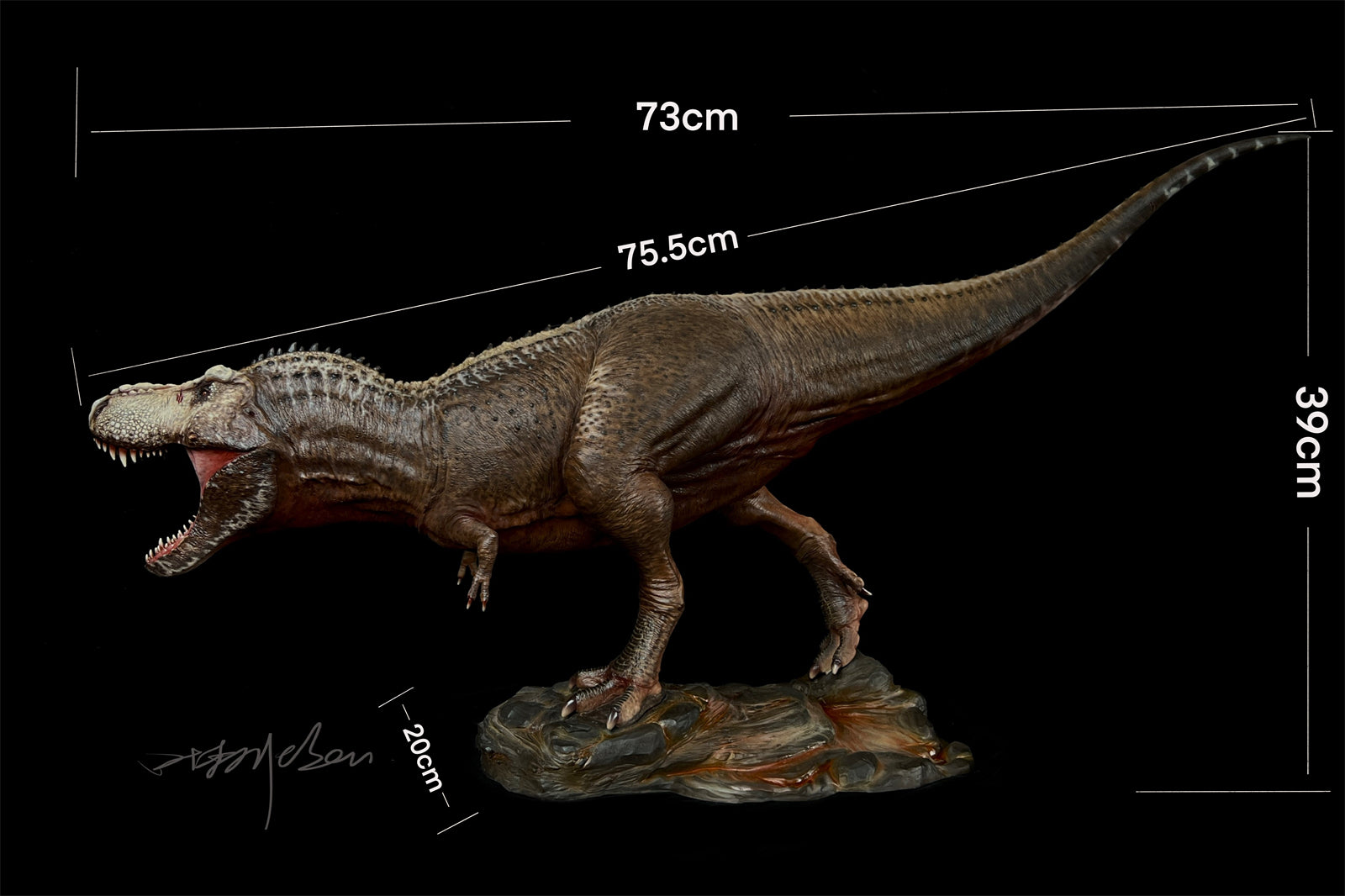 1/18 Tyrannosaurus Rex Rambo Scene Statue