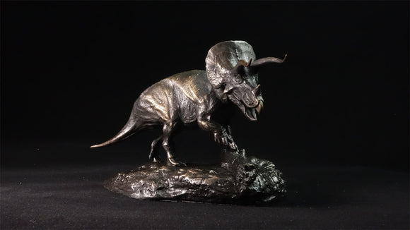 1/35 Scale Triceratops Bronze Statue