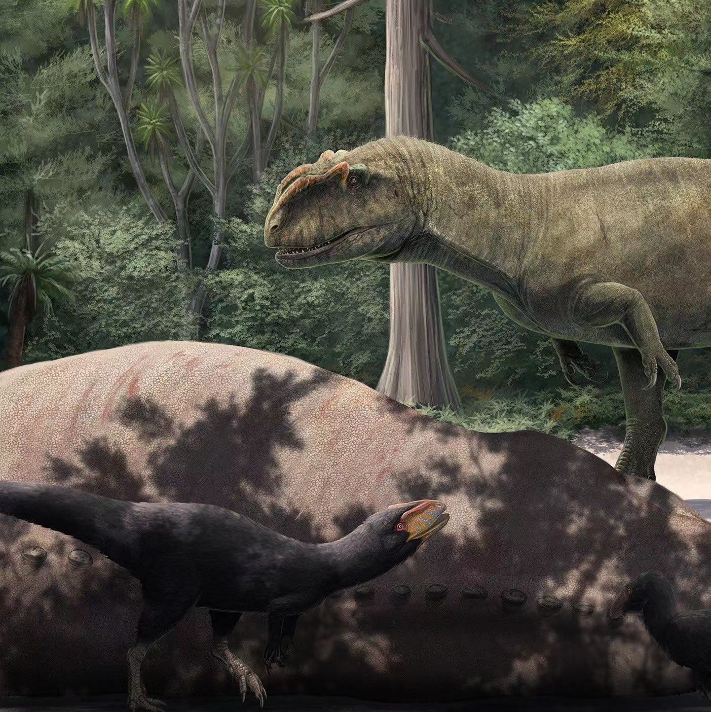 1/20 Yangchuanosaurus Family Scene Model