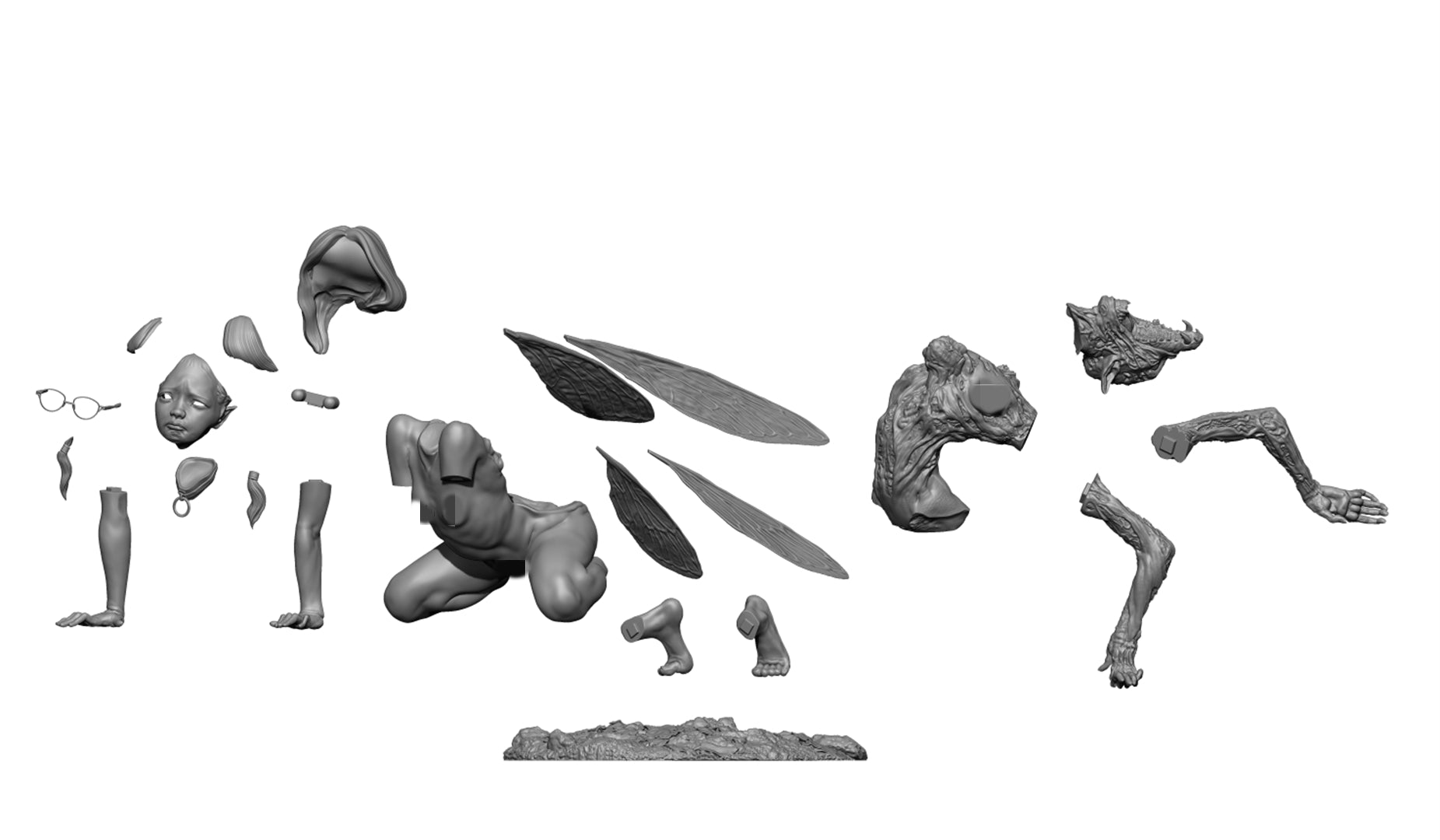 1/6 Scale Parasitized Fairy Model Kit