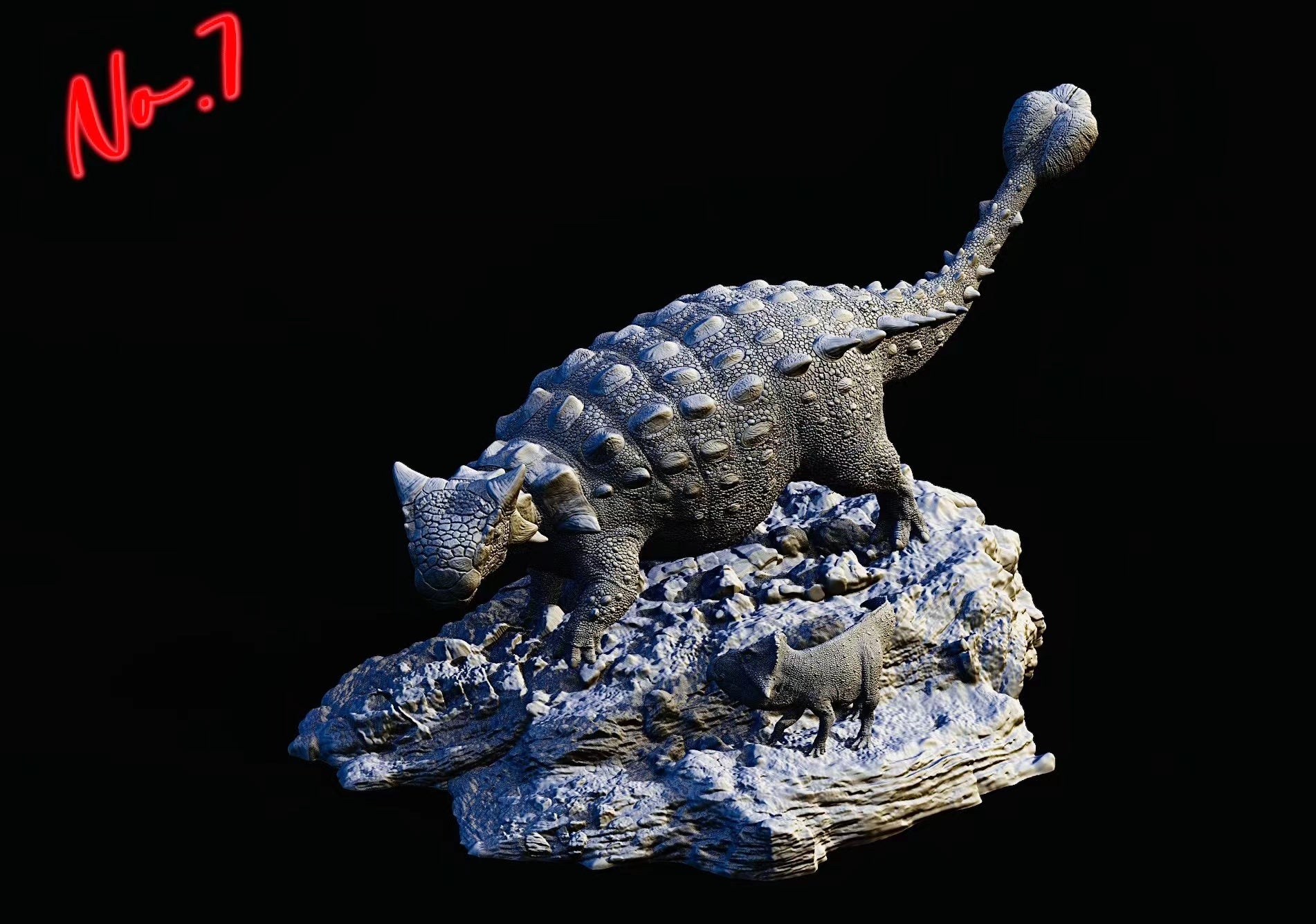 XINYAN Studio Ankylosaurus magniventris Leptoceratops Scene Model