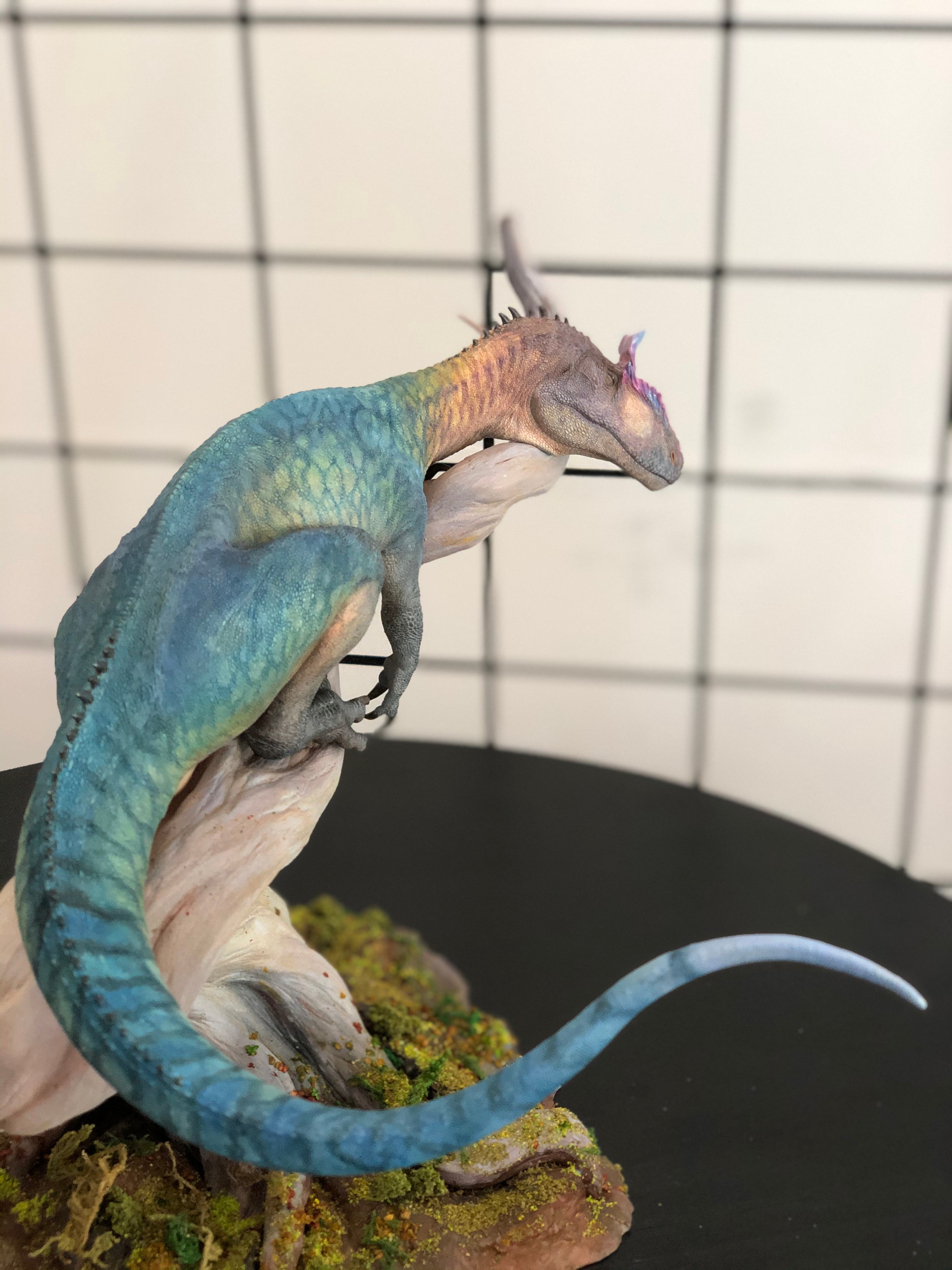 LINGHU ART STUDIO Cryolophosaurus Scene Model