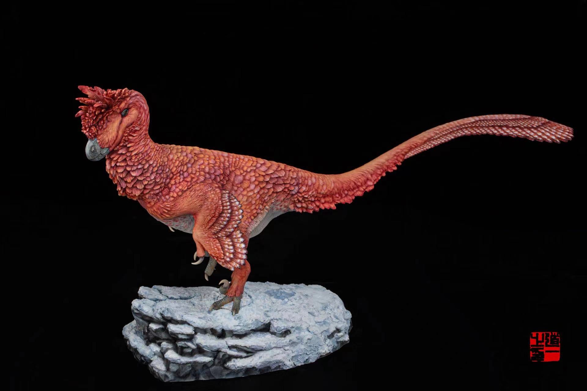 Cen DaoYi Studio 1:3 Scale Linheraptor exquisitus Ethnic Group Scene Statue Model Kit