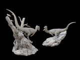 LINGHU ART STUDIO 1/35 Scale Dilophosaurus Scene Model Kit