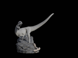 LINGHU ART STUDIO 1/35 Scale Dilophosaurus Scene Model Kit Custom