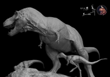 Atr of Seeker Studio 1/18 Scale Tyrannosaurus Rex Osborn Family Scene Model Kit