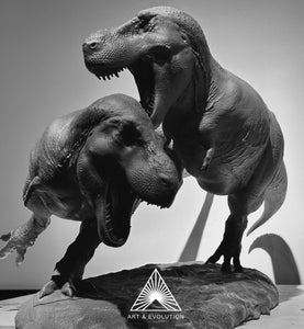 Art&Evolution Studio T-Rexs Battle Scene Model