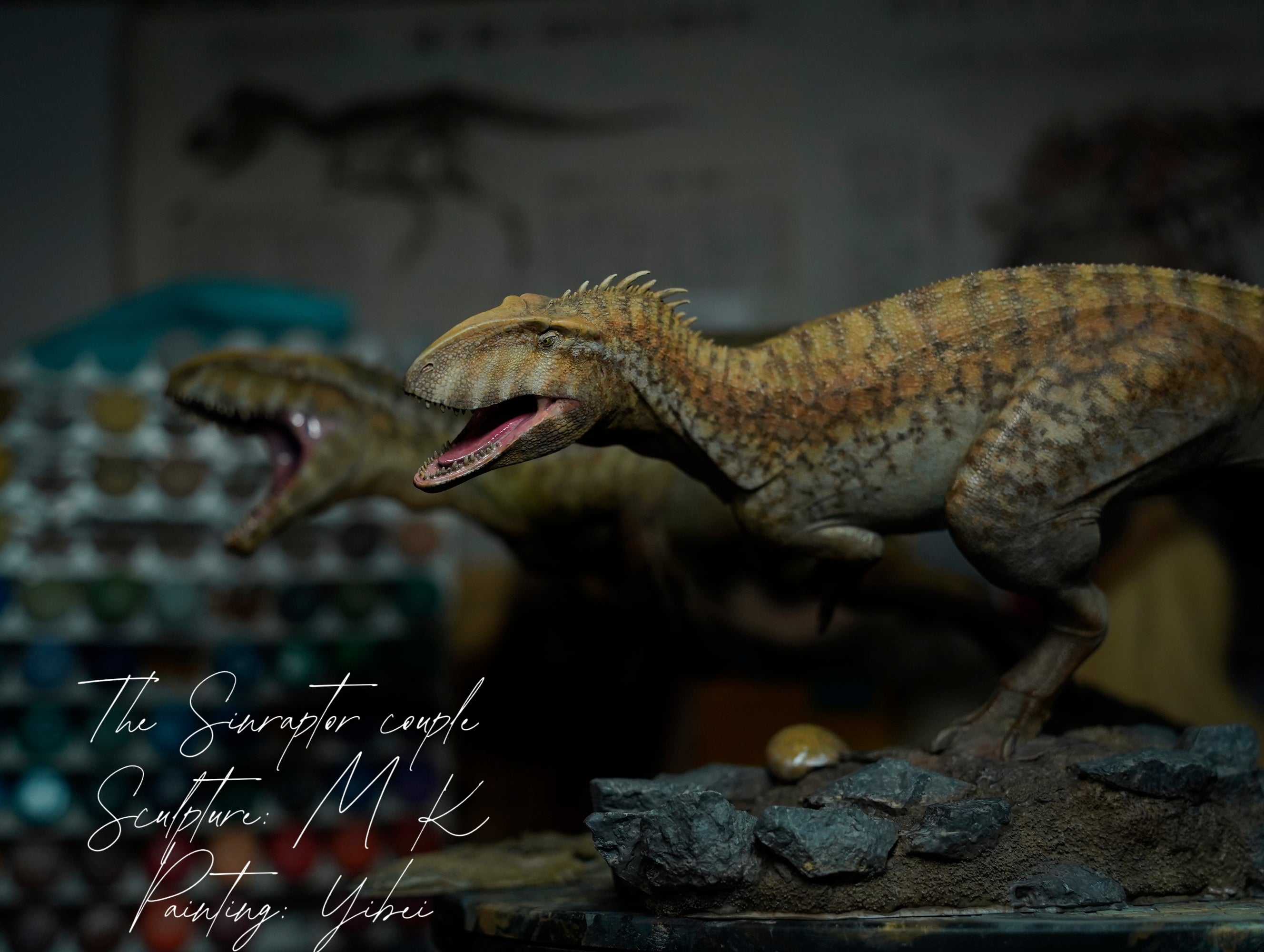 MK Studio 1:20 Scale Sinraptor Couple Scene Statue