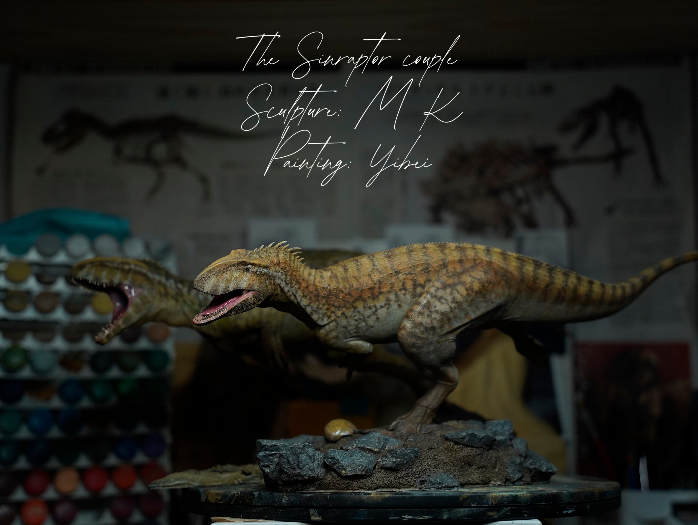 MK Studio 1:20 Scale Sinraptor Couple Scene Statue