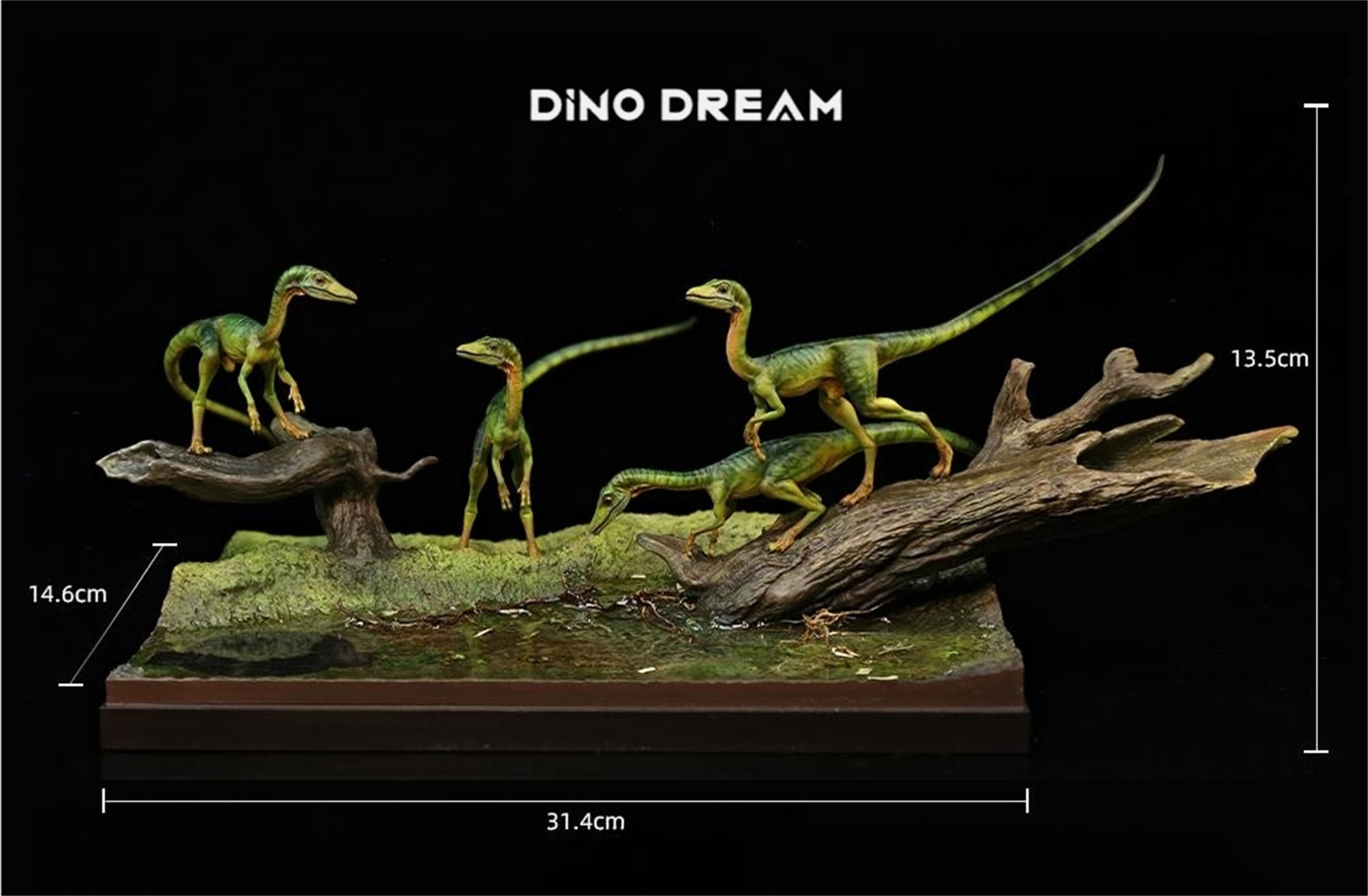 DINO DREAM 1/5 Scale Compsognathus Statue