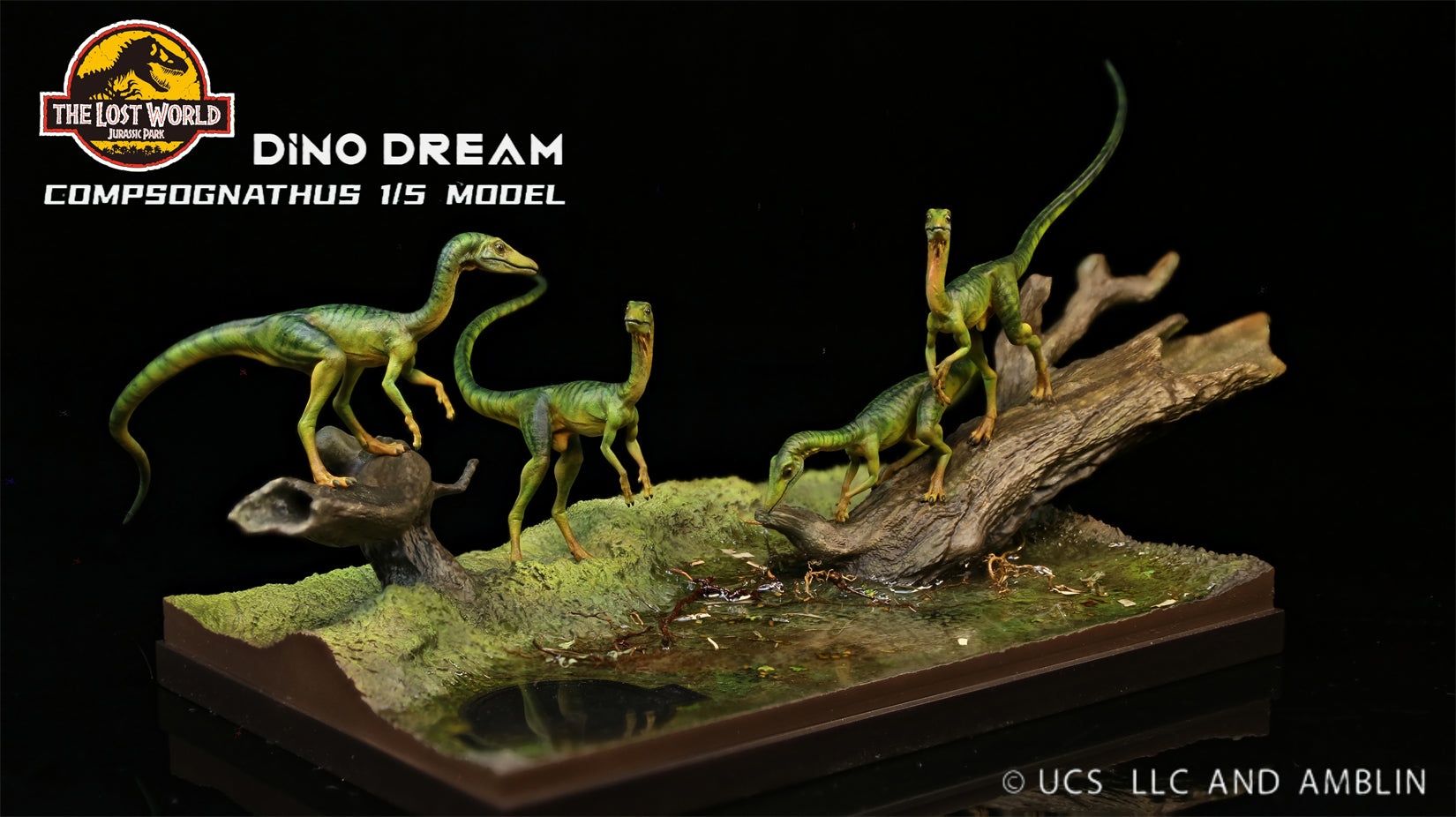 DINO DREAM 1/5 Scale Compsognathus Statue