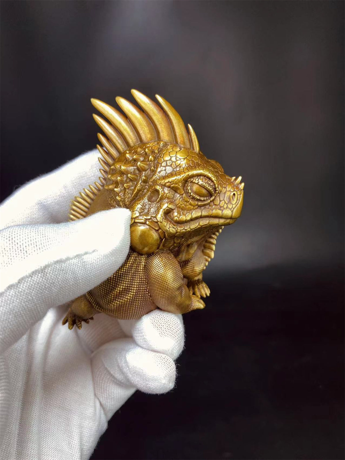 Common Green Iguana Limited Brass Model