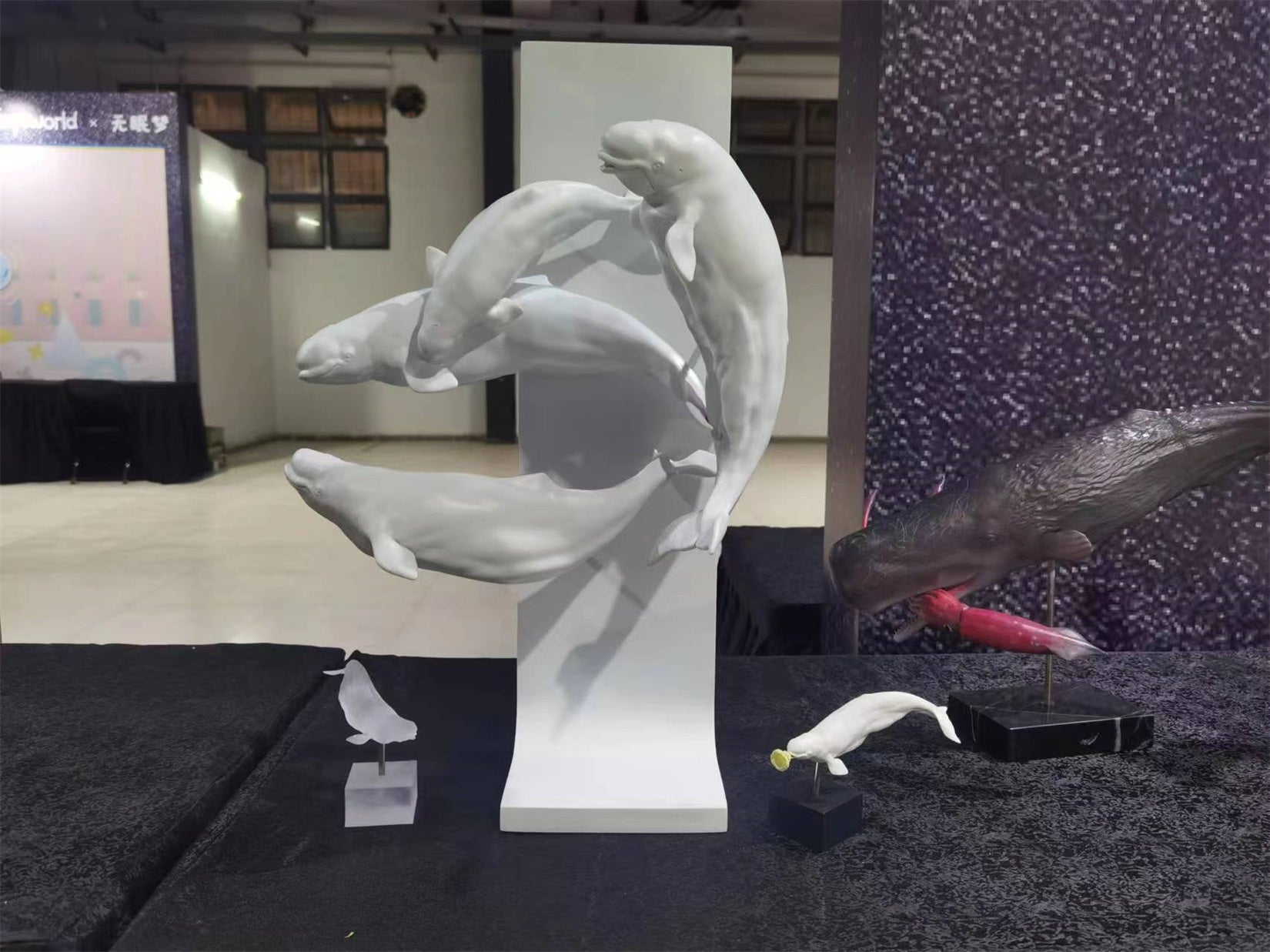 Sumeru Studio 1:10 Scale Beluga Whale Scene Model Kit