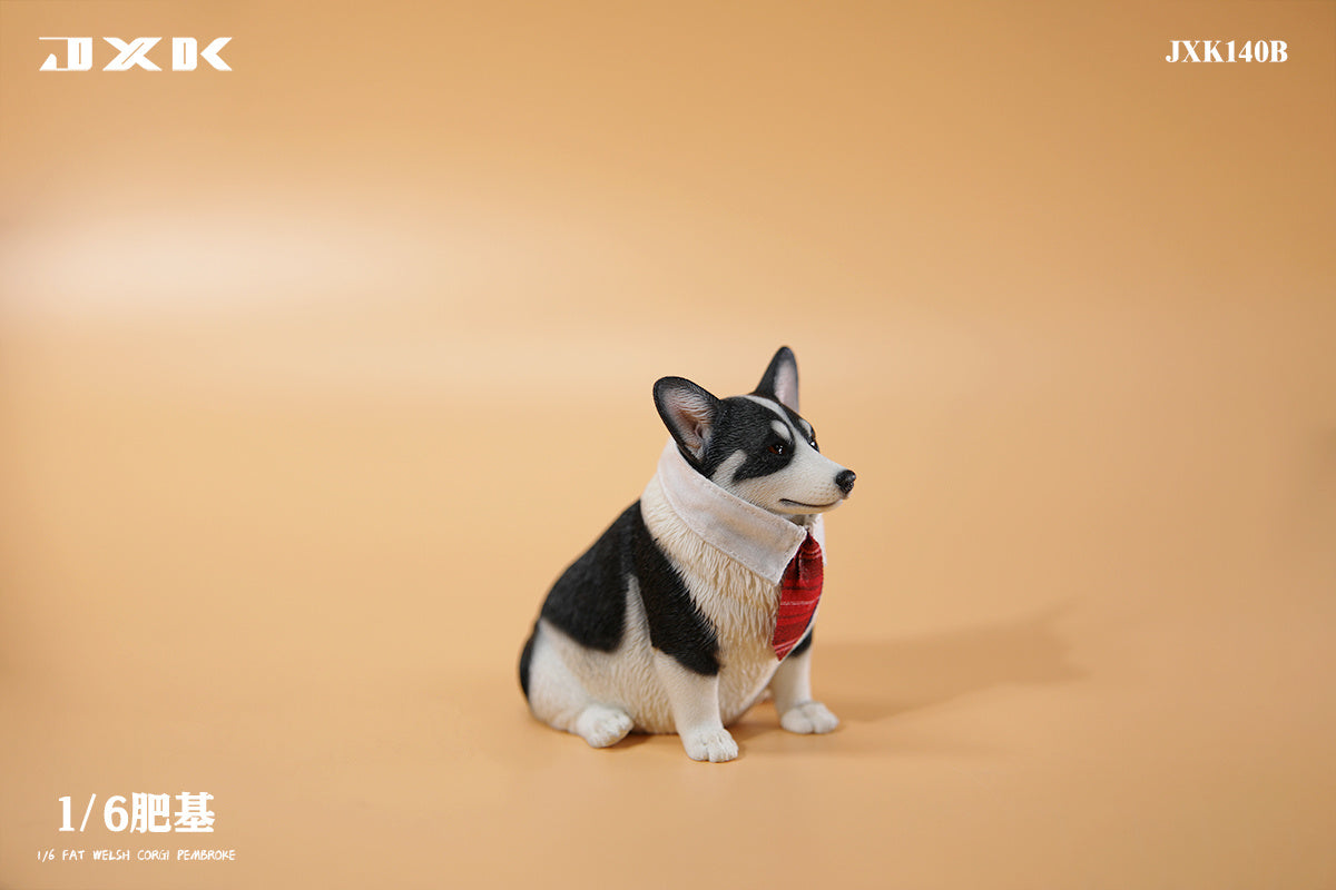 JXK 1/6 Fat Welsh Corgi Pembroke Model