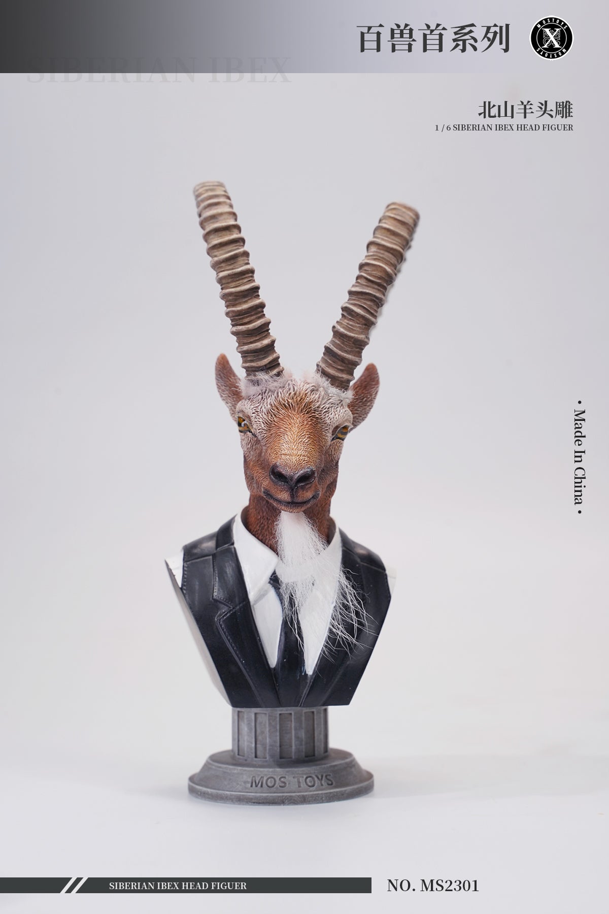Mostoys 1/6 Siberian Ibex Head Figure