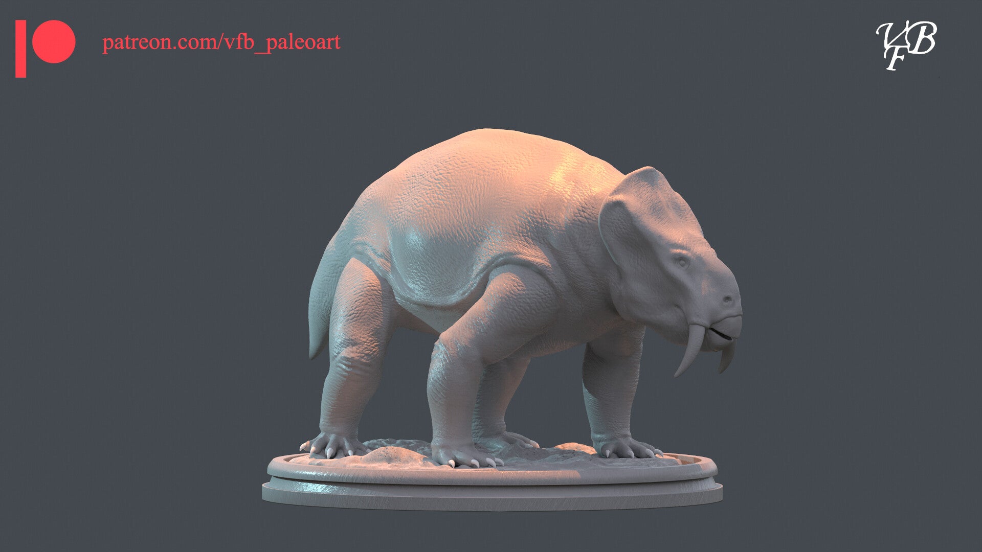 VFB Studio 1/35 Placerias Scene Statue Kit