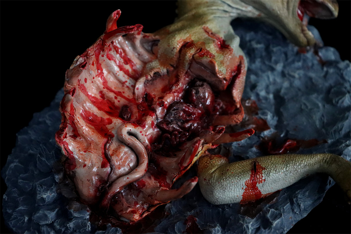 Corythosaurus Corpse Statue