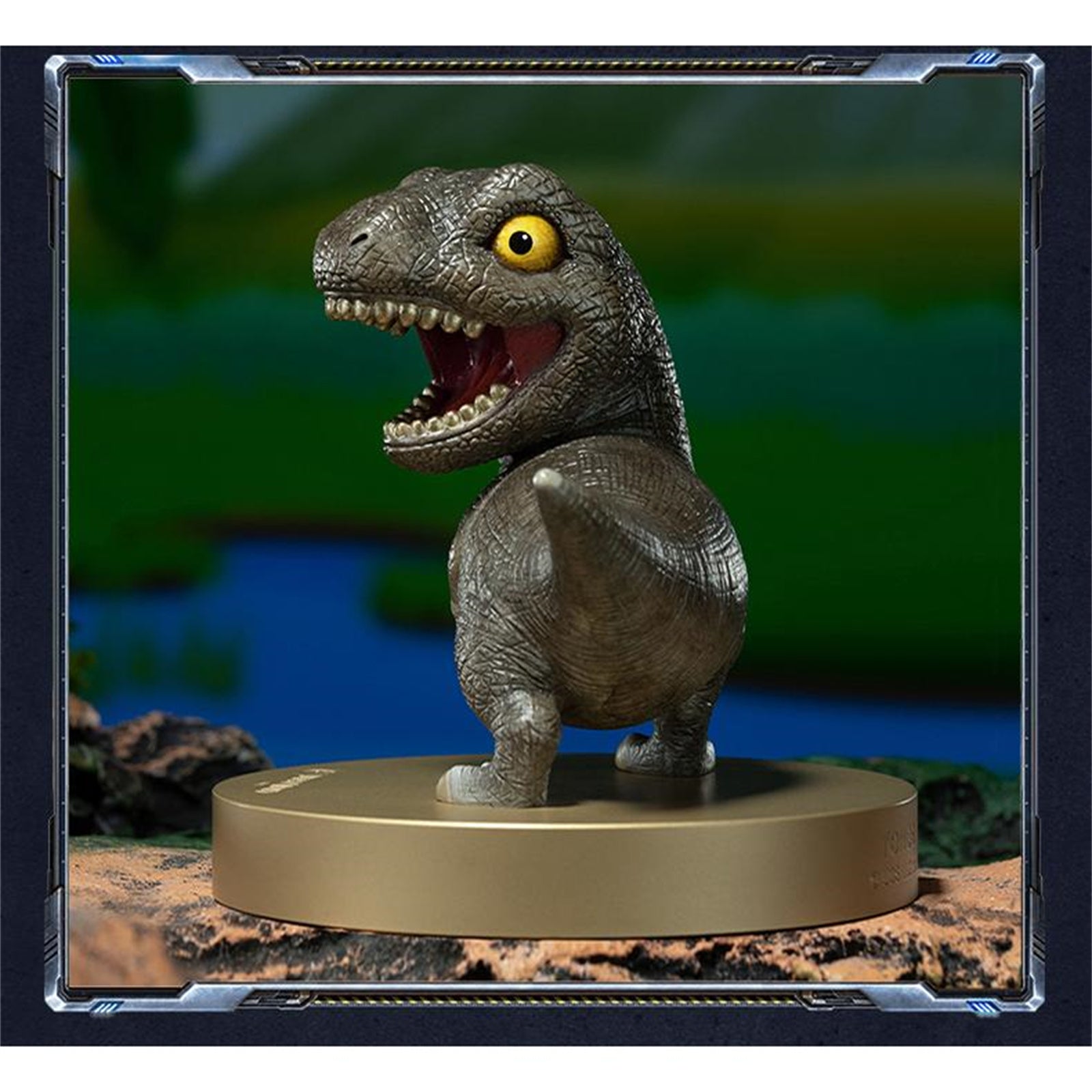 TONGSHIFU Mini Brass Dinosaur Model