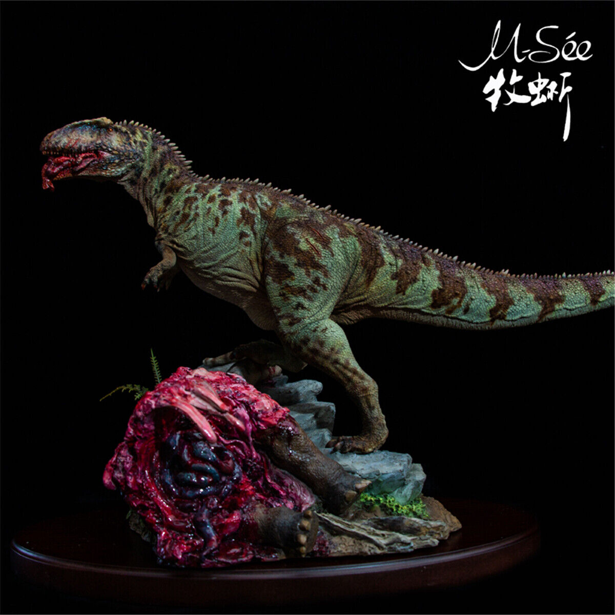 MuSee 1/35 Giganotosaurus Prey Andesaurus Scene Statue