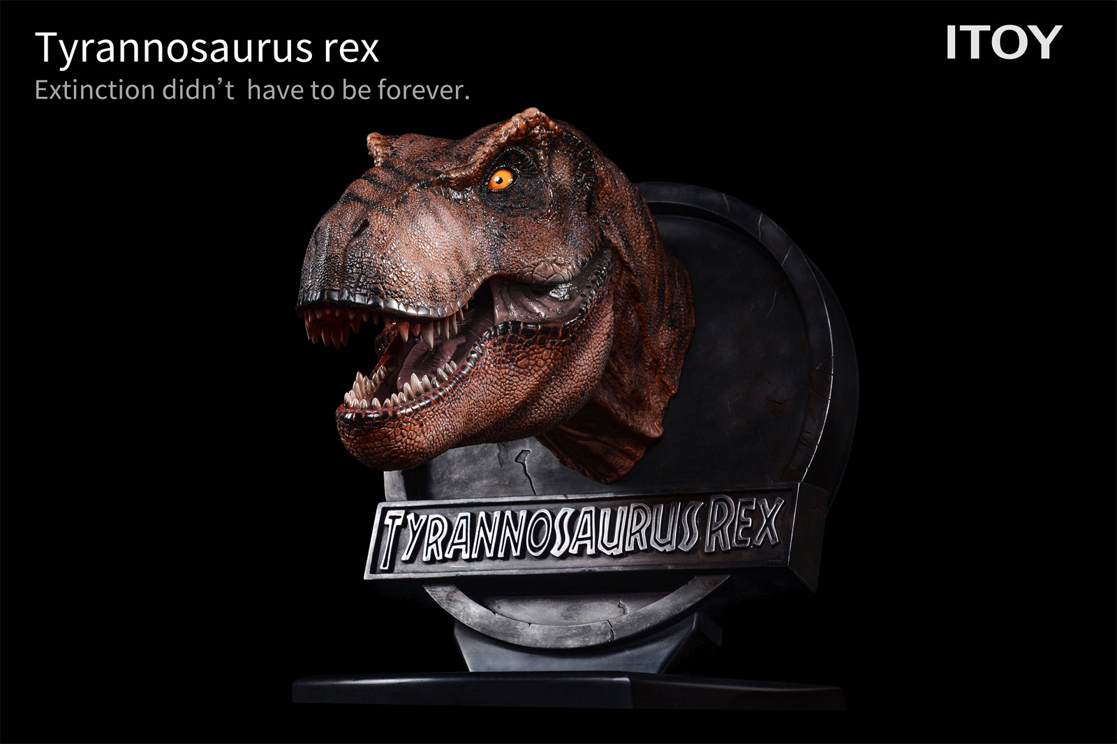 ITOY 1/6 Tyrannosaurus Rex Head Bust Statue