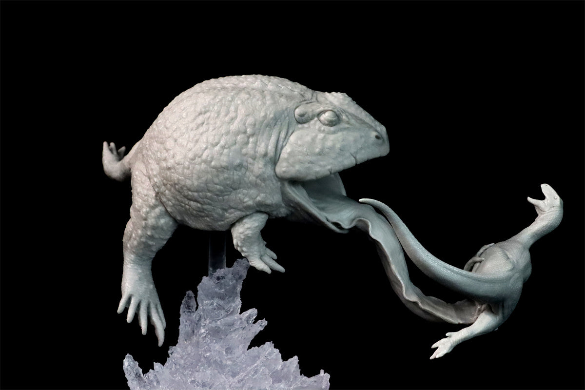 Sensen 1:5 Scale Beelzebufo Masiakasaurus Scene Statue