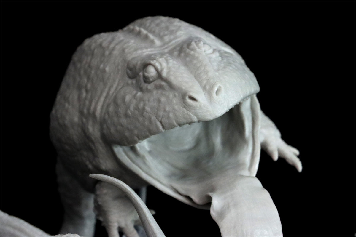 Sensen 1:5 Scale Beelzebufo Masiakasaurus Scene Statue