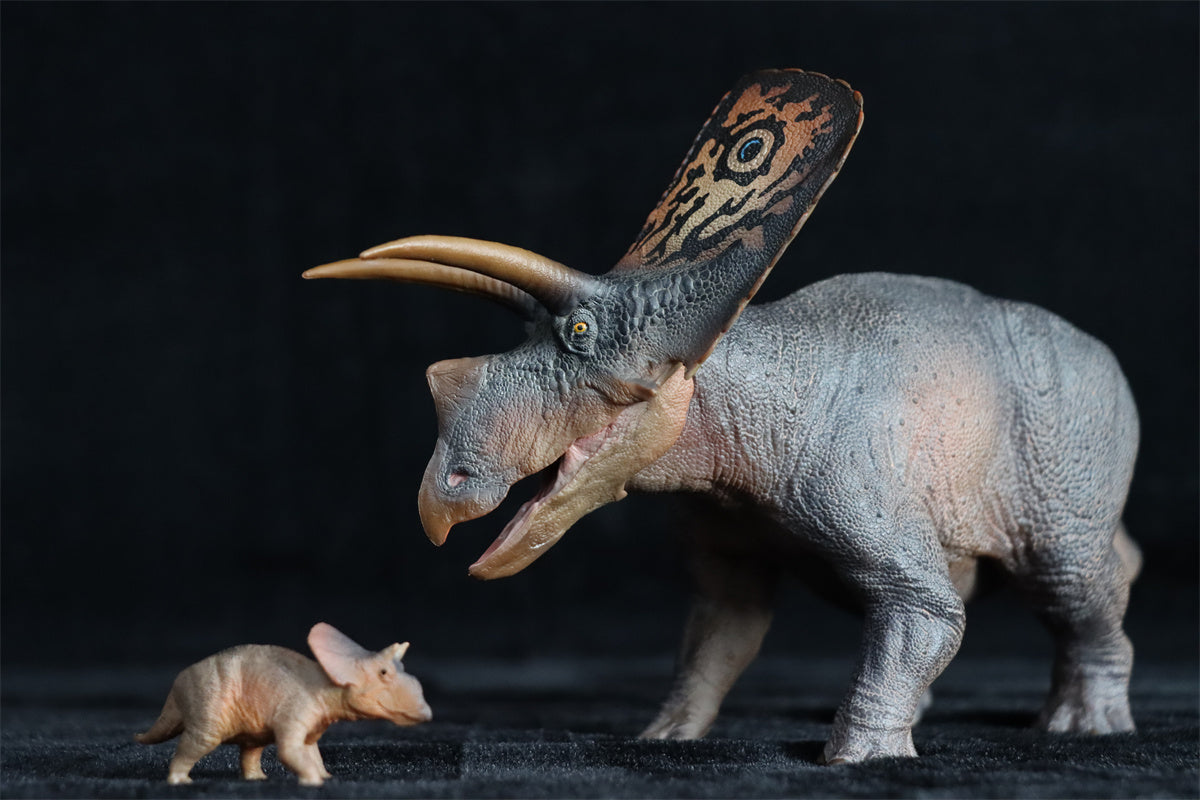 PNSO 1:35 Torosaurus Aubrey & Dabei Figure