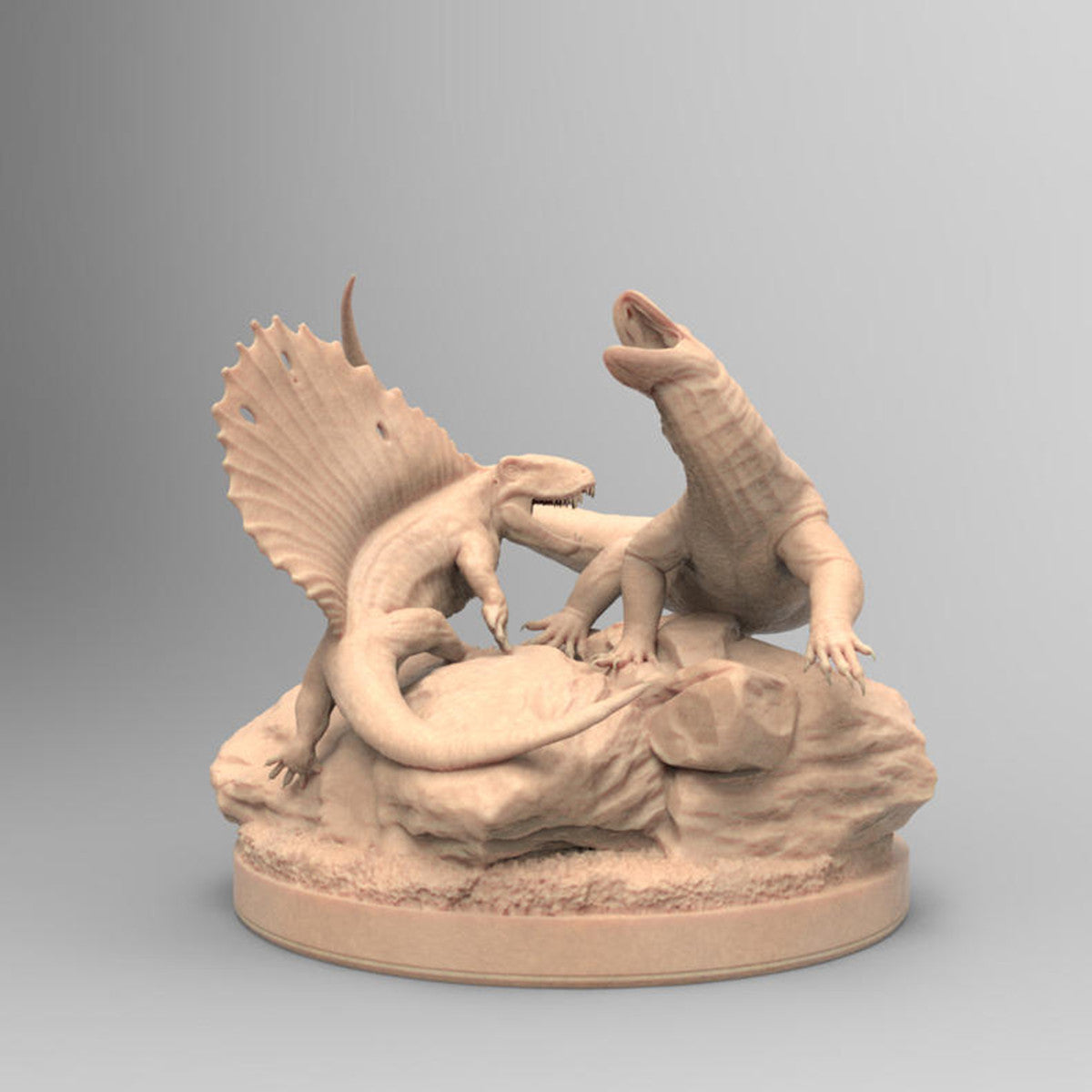 Rheic 1/20 Dimetrodon VS Varanus Poesty Model