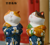 Tang Three-color Maid Cat Model