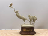 Caracal Cat Prey Partridge Scene Model