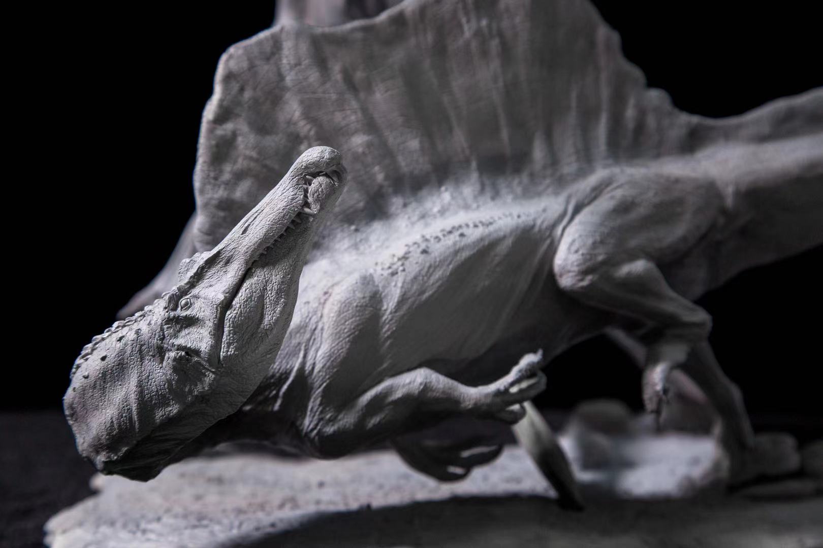 1/20 Spinosaurus Pterosaur Water Scene Statue Unpainted Kit