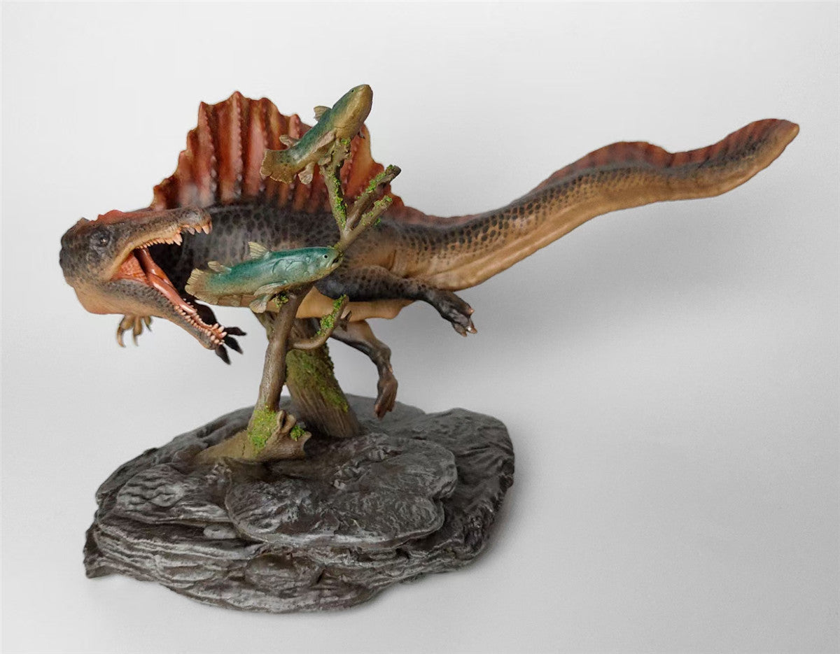 Spinosaurus Preys on Coelacanth Unpainted Figure