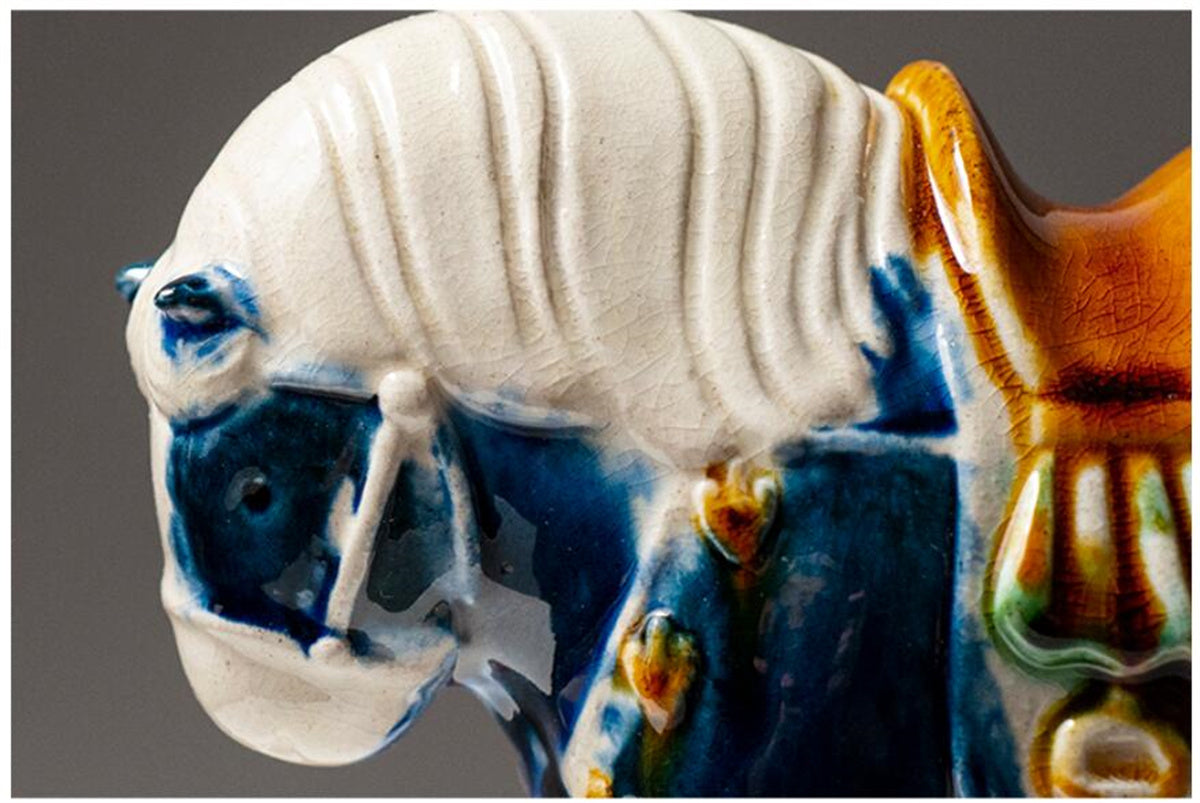 Tang Three-color Glaze Horse Model