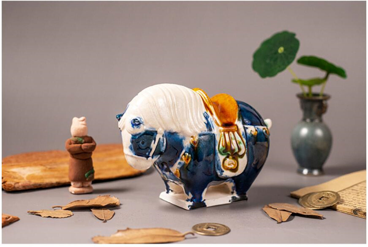 Tang Three-color Glaze Horse Model