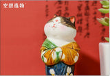 Tang Three-color Maid Cat Model