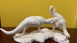 1/35 Tarbosaurus VS Therizinosaurus Unpainted Statue