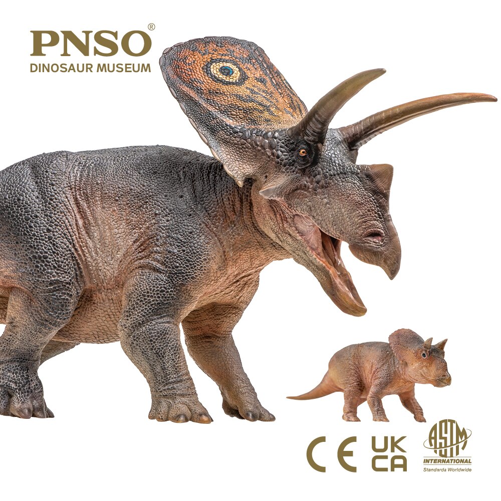 PNSO 1:35 Torosaurus Aubrey & Dabei Figure