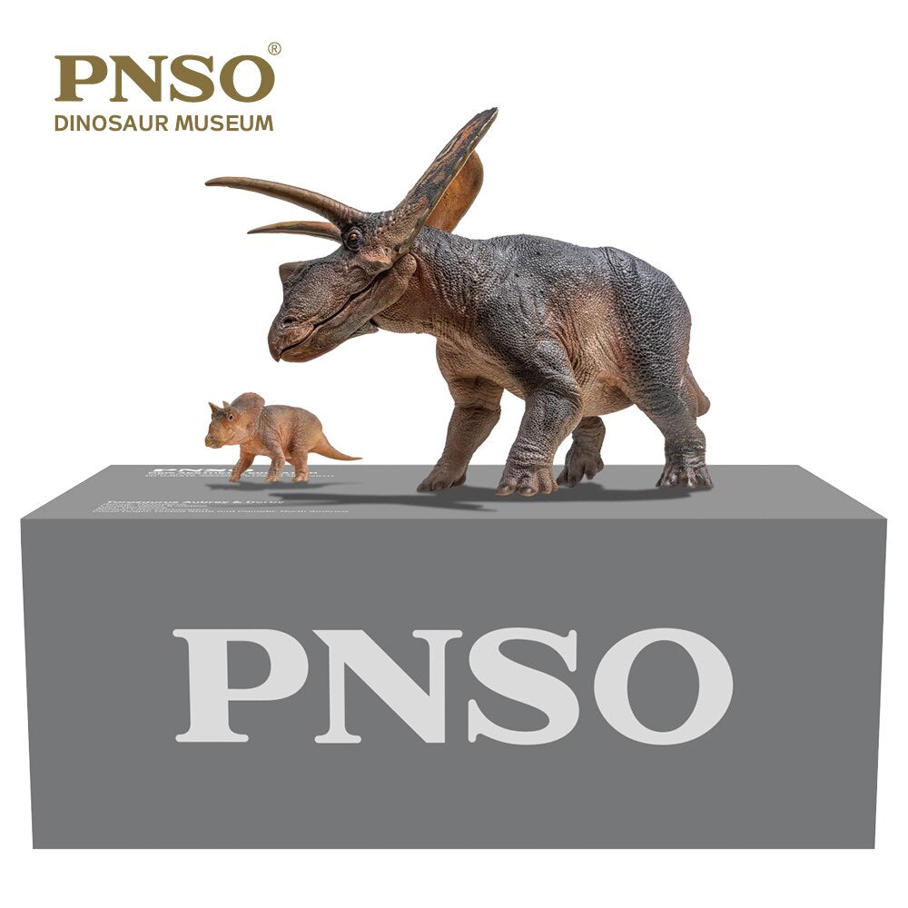 PNSO 1:35 Torosaurus Aubrey & Dabei Figure