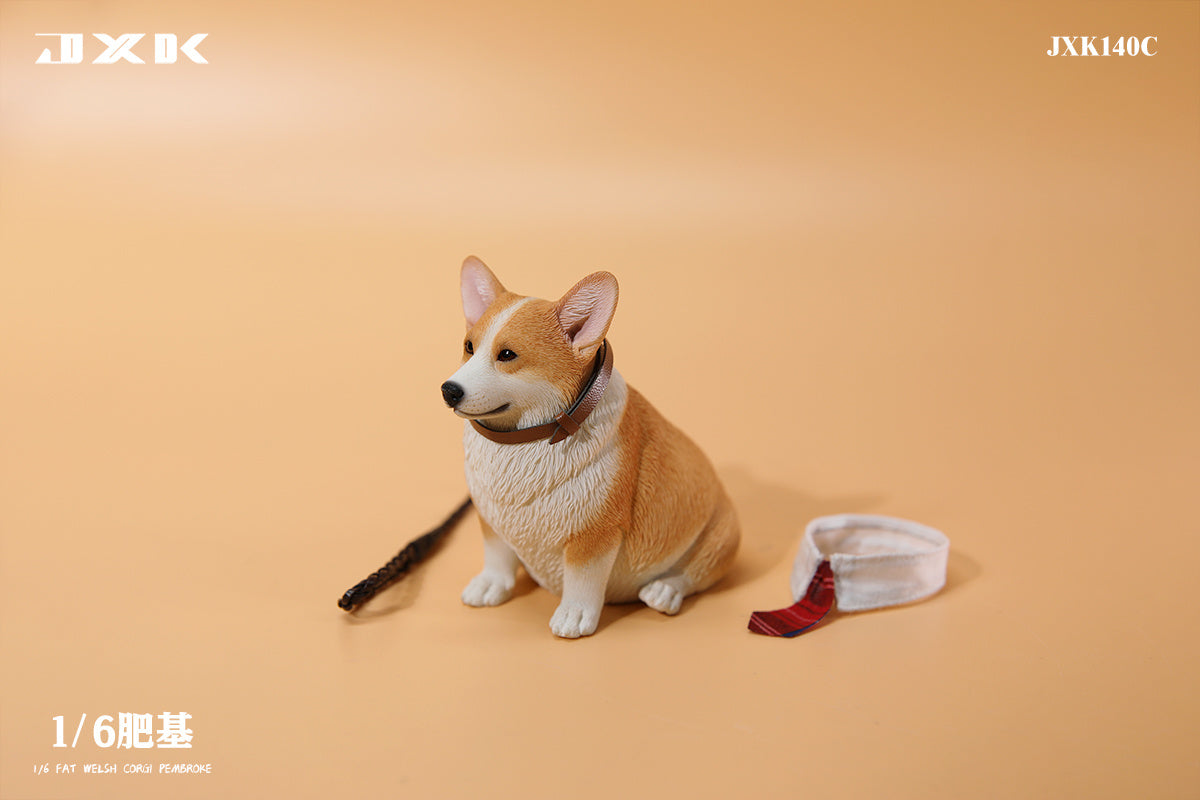 JXK 1:3 Scale Welsh Corgi Pembroke Model Magician Dog