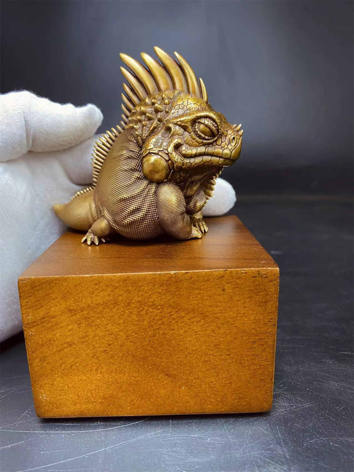 Common Green Iguana Limited Brass Model