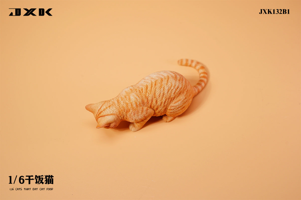 JXK 1/6 Cats That Eat Cat Food Model