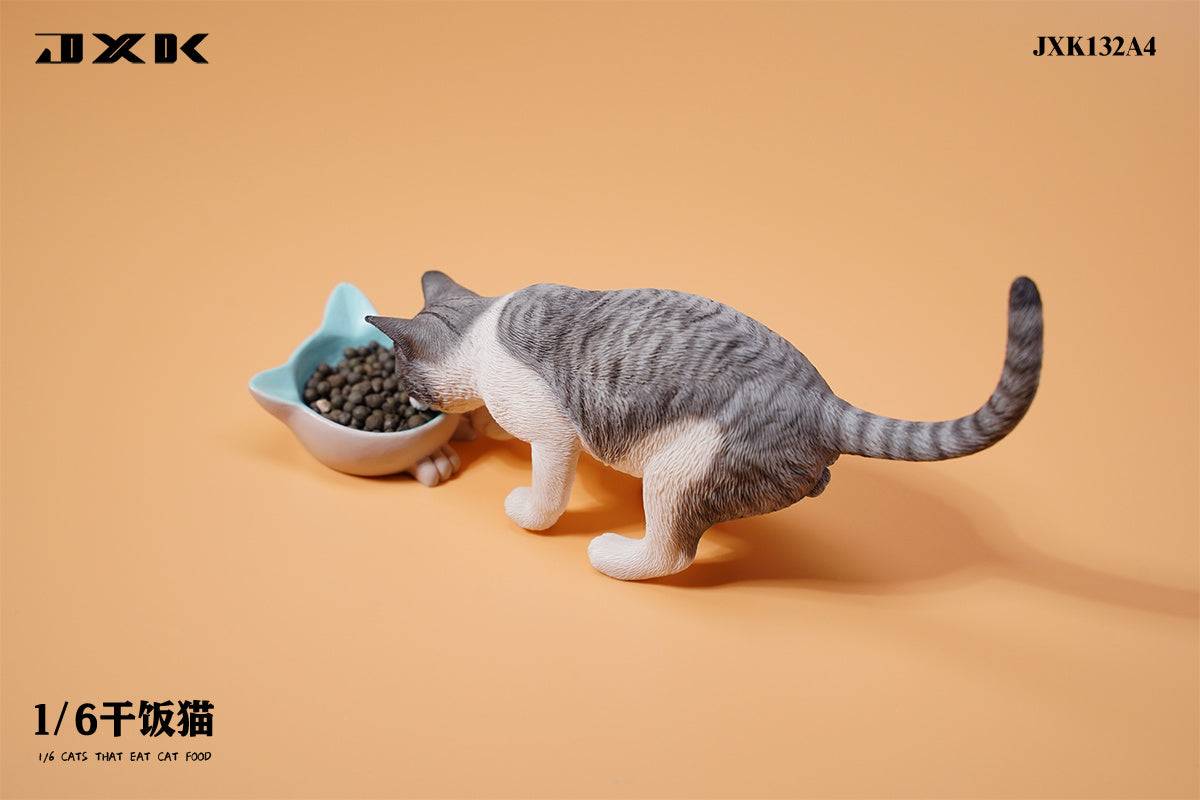 JXK 1/6 Cats That Eat Cat Food Model – Lana Time Shop