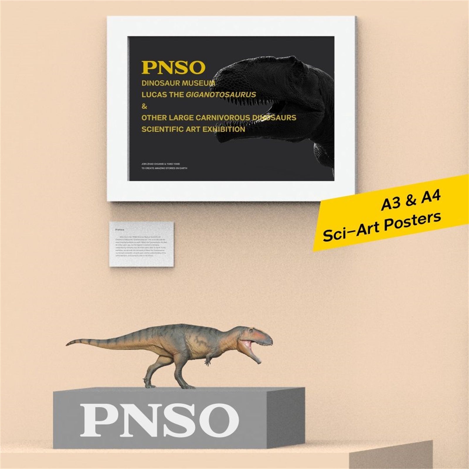 PNSO 17 Lucas Giganotosaurus 1:35 Scale Scietific Art Model