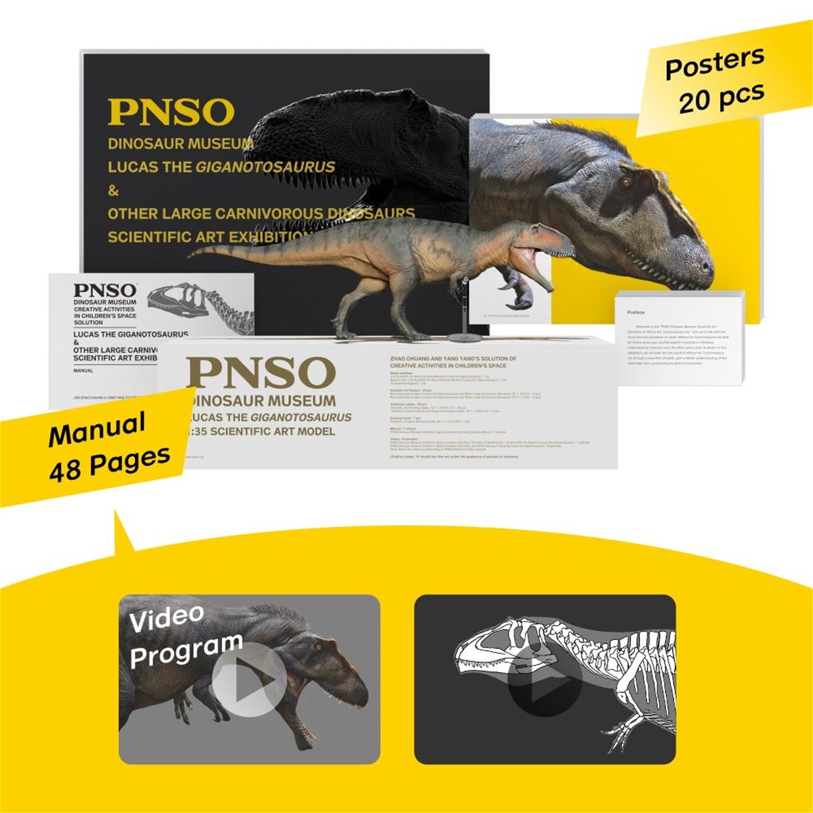 PNSO 17 Lucas Giganotosaurus 1:35 Scale Scietific Art Model – Lana