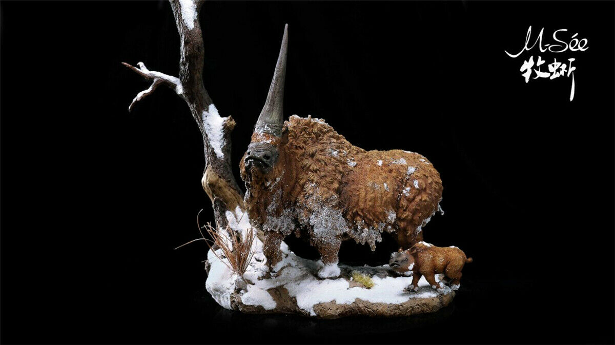 MuSee Studio 1/18 Scale Elasmotherium Family Scene Statue
